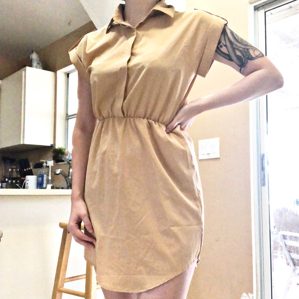 Vintage Cream Mini Dress/Tunic